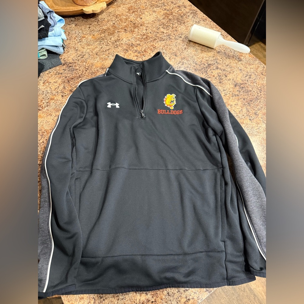 Ferris State Under Armour Black Quarter-Zip Pullover